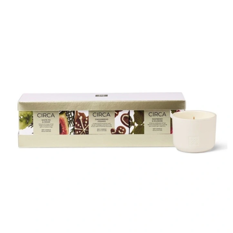 Circa Christmas Trio Candles 3 x 70g Set