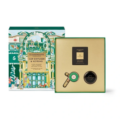 Glasshouse Fragrances Car Diffuser & Keyring Gift Set