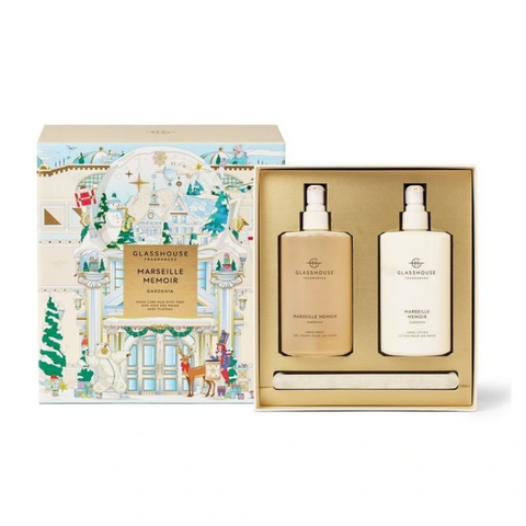 GlassHouse Fragrances Marseille Memoir Hand Care Duo With Tray Holiday Set