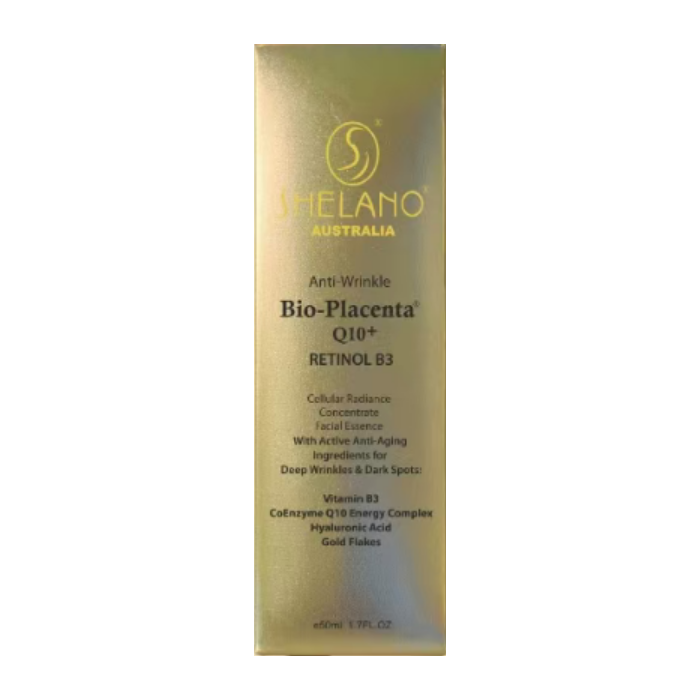 Shelano Australia Anti-Wrinkle Bio-Placenta Q10+ Retinol B3 50mL