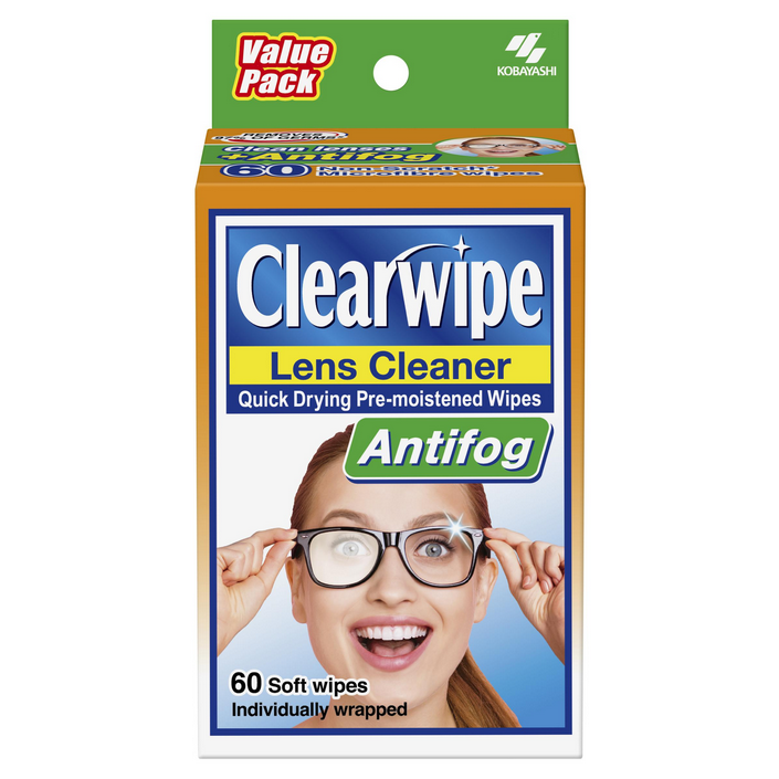 Clearwipe Antifog Lens Cleaner 60 Wipes
