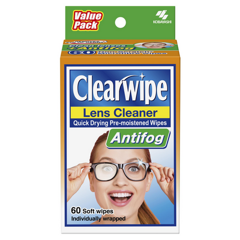 Clearwipe Antifog Lens Cleaner 60 Wipes