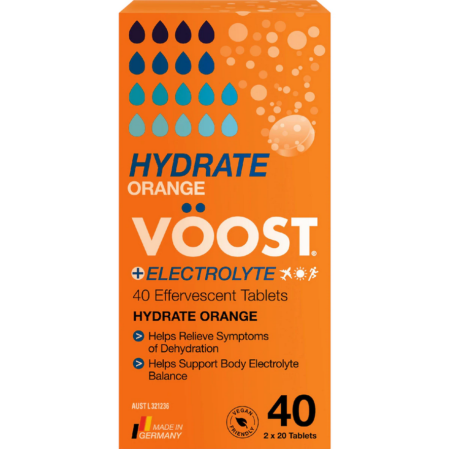 VOOST Hydrate Orange Effervescent Tablets 40 Pack