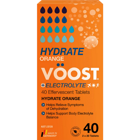 VOOST Hydrate Orange Effervescent Tablets 40 Pack