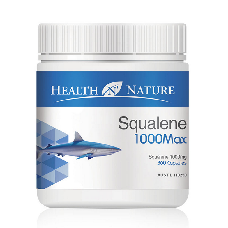 Health N Nature Squalene 1000mg Max 360 Capsules