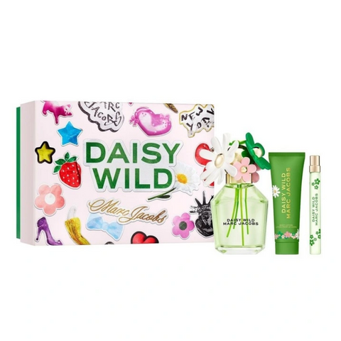 Marc Jacobs Daisy Wild Eau De Parfum 100mL 3 Piece Gift Set