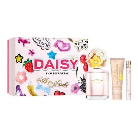 Marc Jacobs Daisy Eau So Fresh Eau de Toilette 125mL & Body Lotion Trio Gift Set