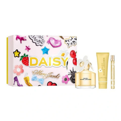 Marc Jacobs Daisy Eau de Toilette 100mL & Body Lotion Trio Gift Set