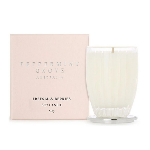 Peppermint Grove Australia Freesia & Berries Scented Soy Candle 60g