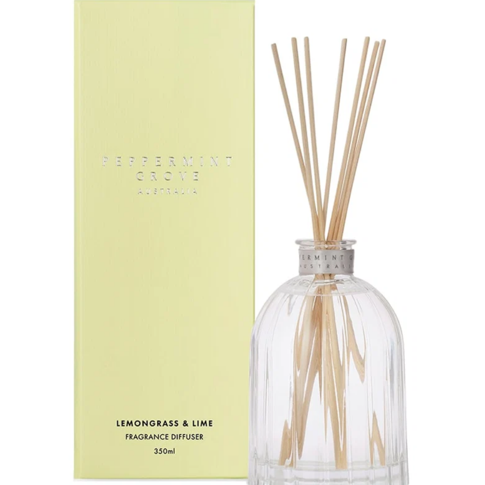 Peppermint Grove Australia Lemongrass & Lime Fragrance Diffuser 350mL