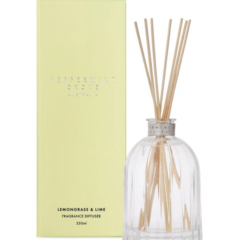 Peppermint Grove Australia Lemongrass & Lime Fragrance Diffuser 350mL