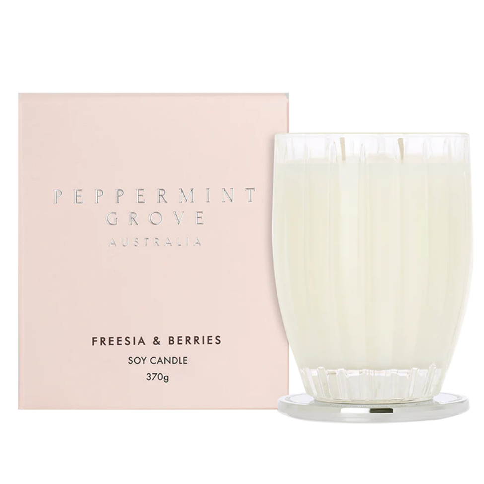 Peppermint Grove Australia Freesia & Berries Scented Soy Candle 370g