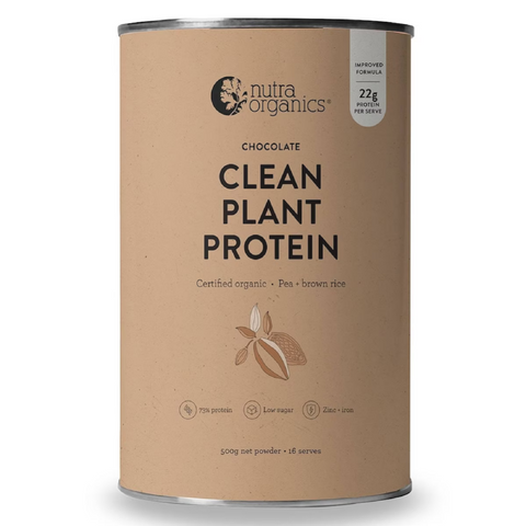 Nutra Organic Clean Plant Protein Powder Chocolate 500g