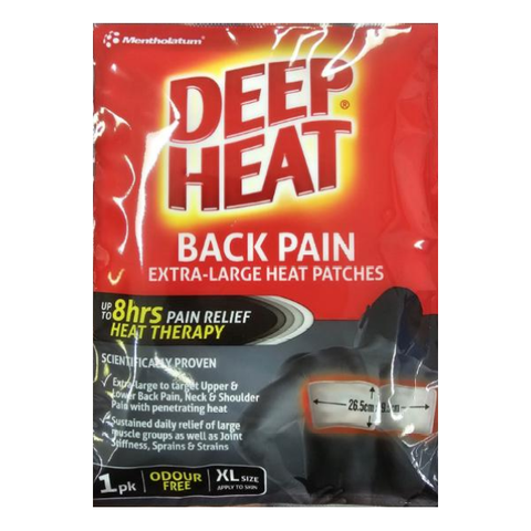 Deep Heat Back Pain Extra-Large Heat Patches 1 Pack