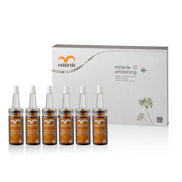 Rebirth Miracle C Whitening Collagen & Wakamine Serum Set 6 x 10mL