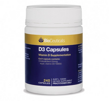 Load image into Gallery viewer, Bioceuticals D3 Capsules 240 Soft Capsules (expiry 5/24)