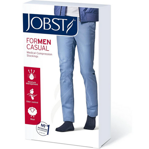 Jobst for Men Casual CL1 15-20 mmHg Phlebology Knee High CT Sock 1 Pair
