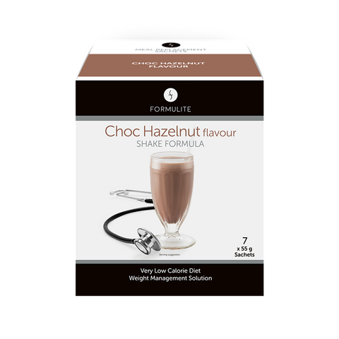 Formulite Meal Replacement Shake Sachet Box - Choc Hazelnut Flavour 7 x 55g Serves (Expiry 27/07/2024)