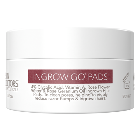 Skin Doctors Cosmeceuticals InGrow Go Pads 25 Wipes