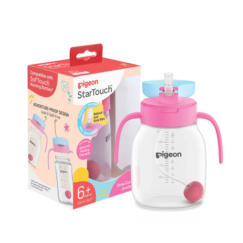 Pigeon StarTouch Straw Cup with Gravity Ball 250mL