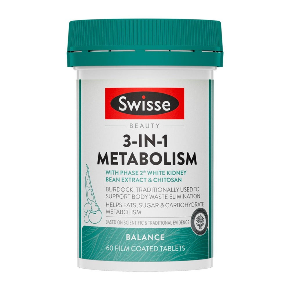 Swisse Beauty 3 In 1 Metabolism Balance 60 Tablets