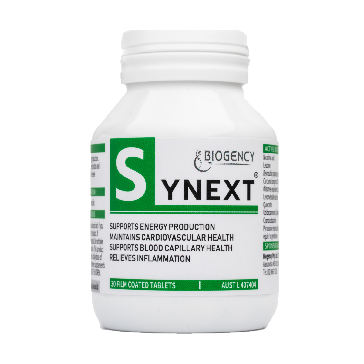 Biogency Synext 30 Film Coated Tablets