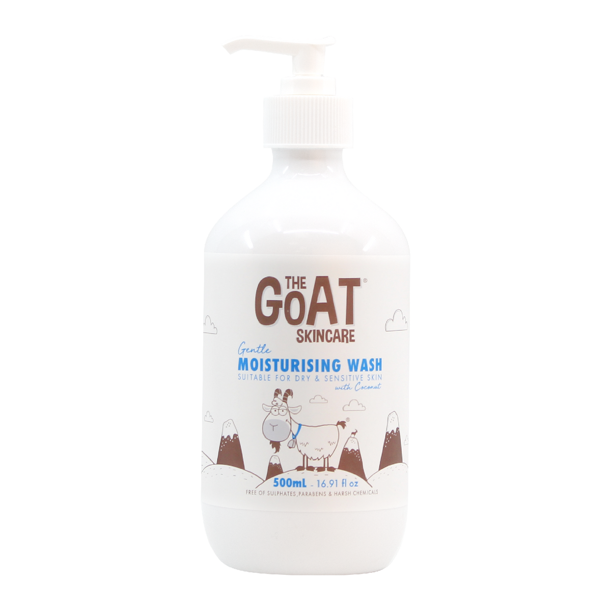 The Goat Skincare Gentle Moisturising Body Wash Coconut Oil 500mL