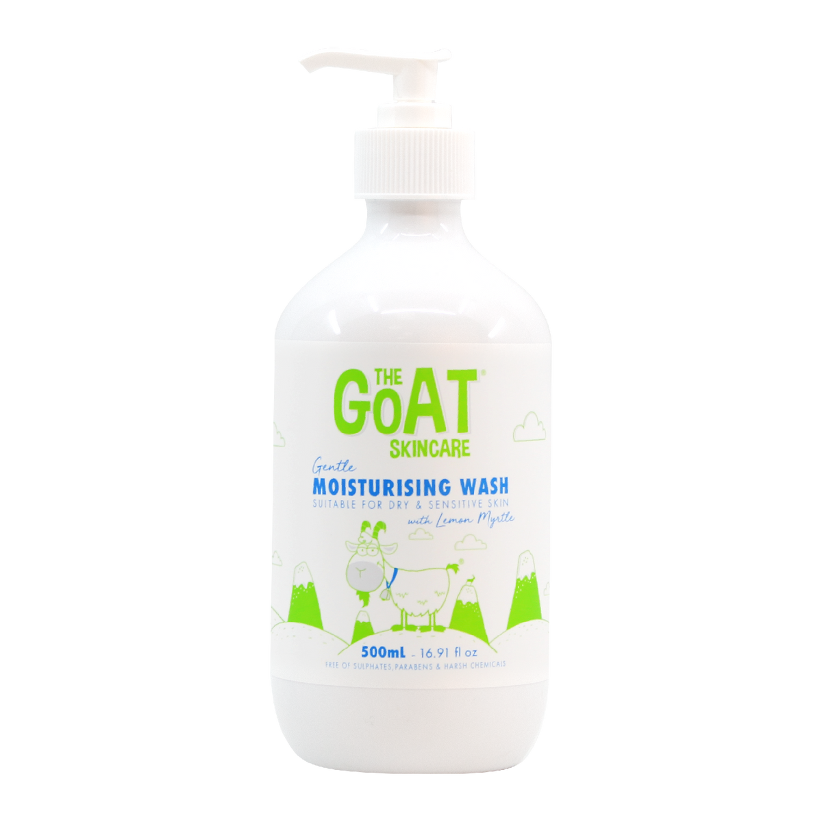 The Goat Skincare Gentle Moisturising Body Wash Lemon Myrtle 500mL