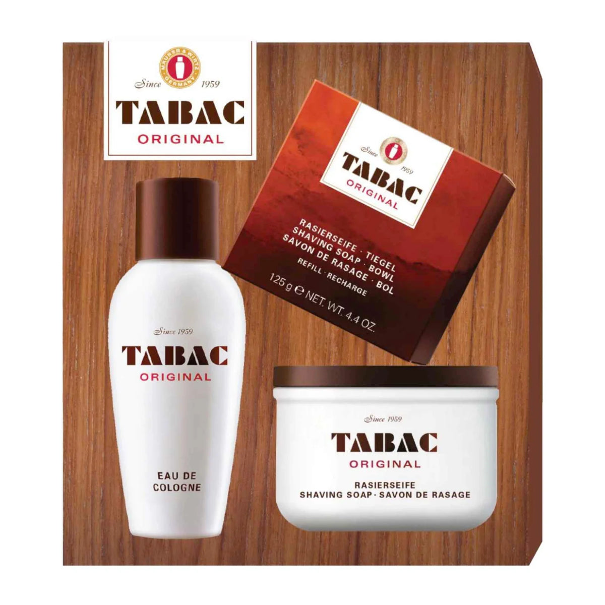 Tabac Original Eau de Cologne 100mL 3 Piece Set