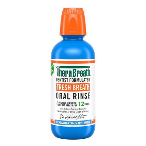 TheraBreath Invigorating Icy Mint Oral Rinse 473mL