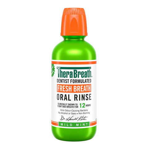 TheraBreath Mild Mint Oral Rinse 473mL