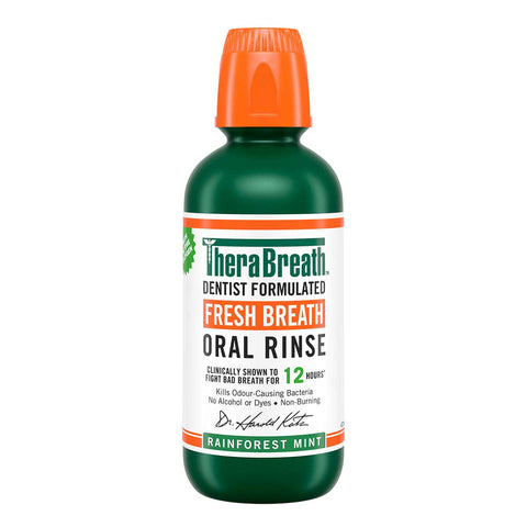 TheraBreath Rainforest Mint Oral Rinse 473mL