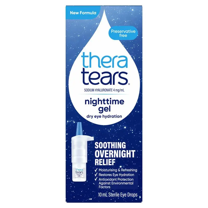 Thera Tears Nighttime Gel Dry Eye Hydration Eye Drops 10mL