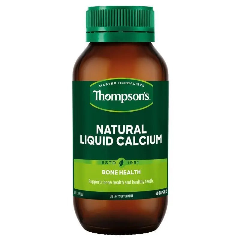 Thompson's Natural Liquid Calcium 60 Capsules