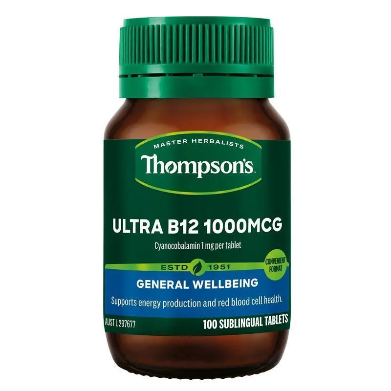 Thompson's Ultra B12 1000mcg 100 Tablets