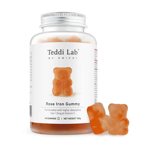 Teddi Lab by Unichi Rose Iron Gummy 60 Gummies