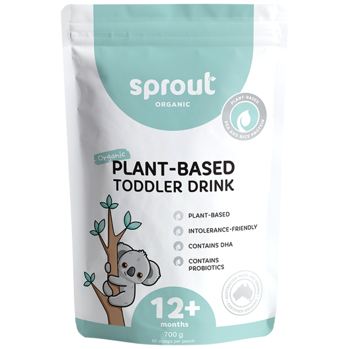 Sprout Organic Plant-Based Toddler Drink 12+ Months 700g - Pouch