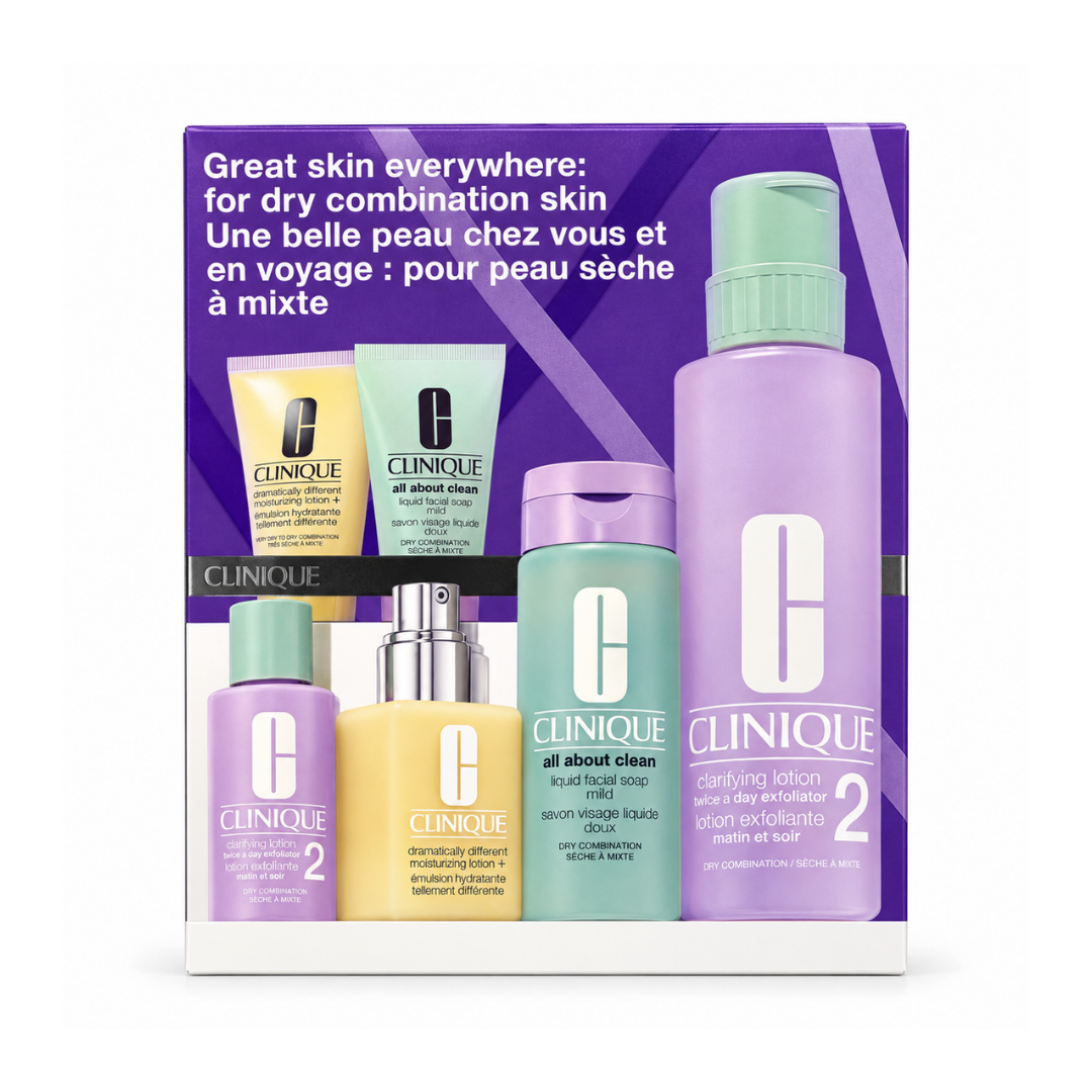 Clinique Great Skin Everywhere For Dry Combination Skin 6 Piece Set