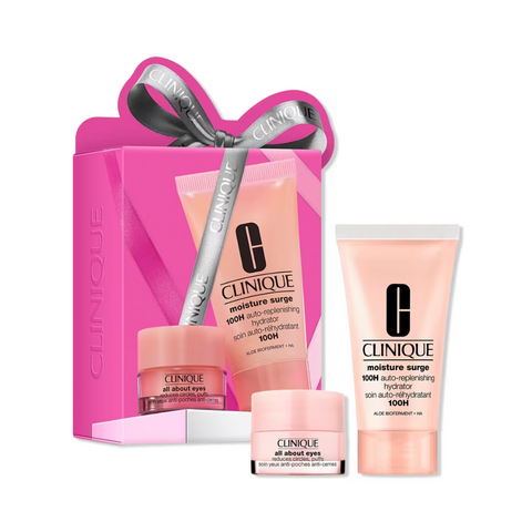 Clinique Moisture Surge Grab & Go Bright Eyes Glowing Skin 2 Piece Set