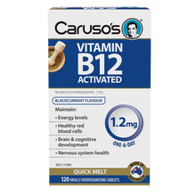 Load image into Gallery viewer, Caruso&#39;s Natural Health Vitamin B12 Activated 1200mcg 120 Quick MELT Tablets
