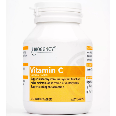 Biogency Vitamin C 60 Chewable Tablets
