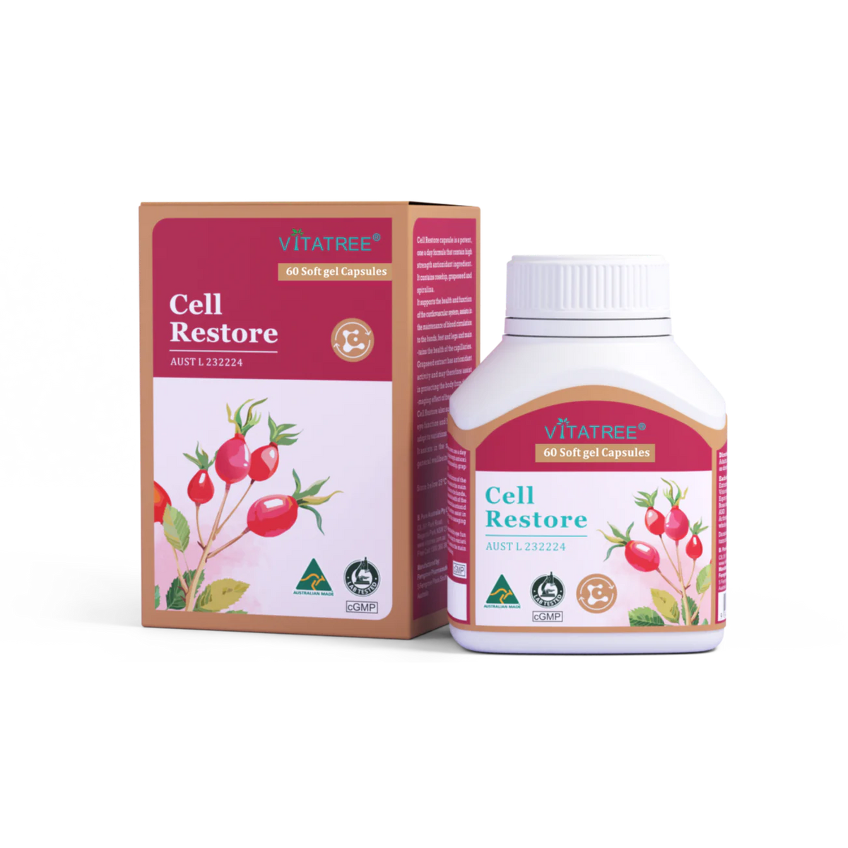 VITATREE Cell Restore 60 Softgel Capsules
