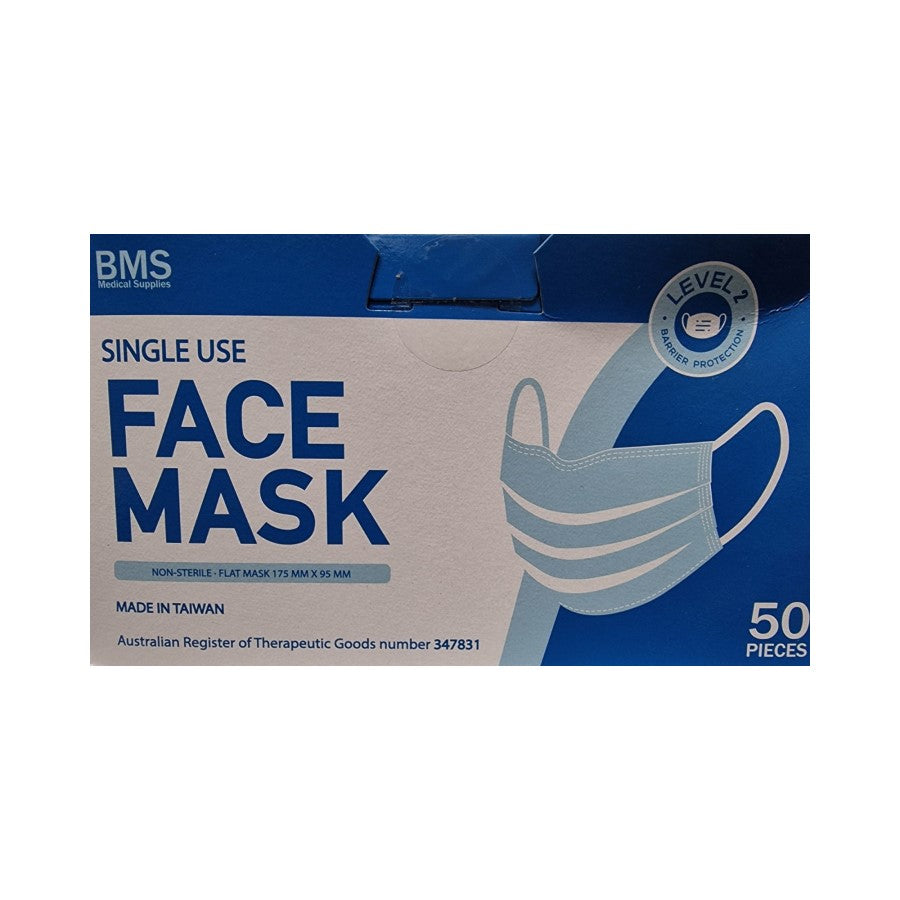 Face Mask - BMS Single Use Disposable Masks 50 PCs Box