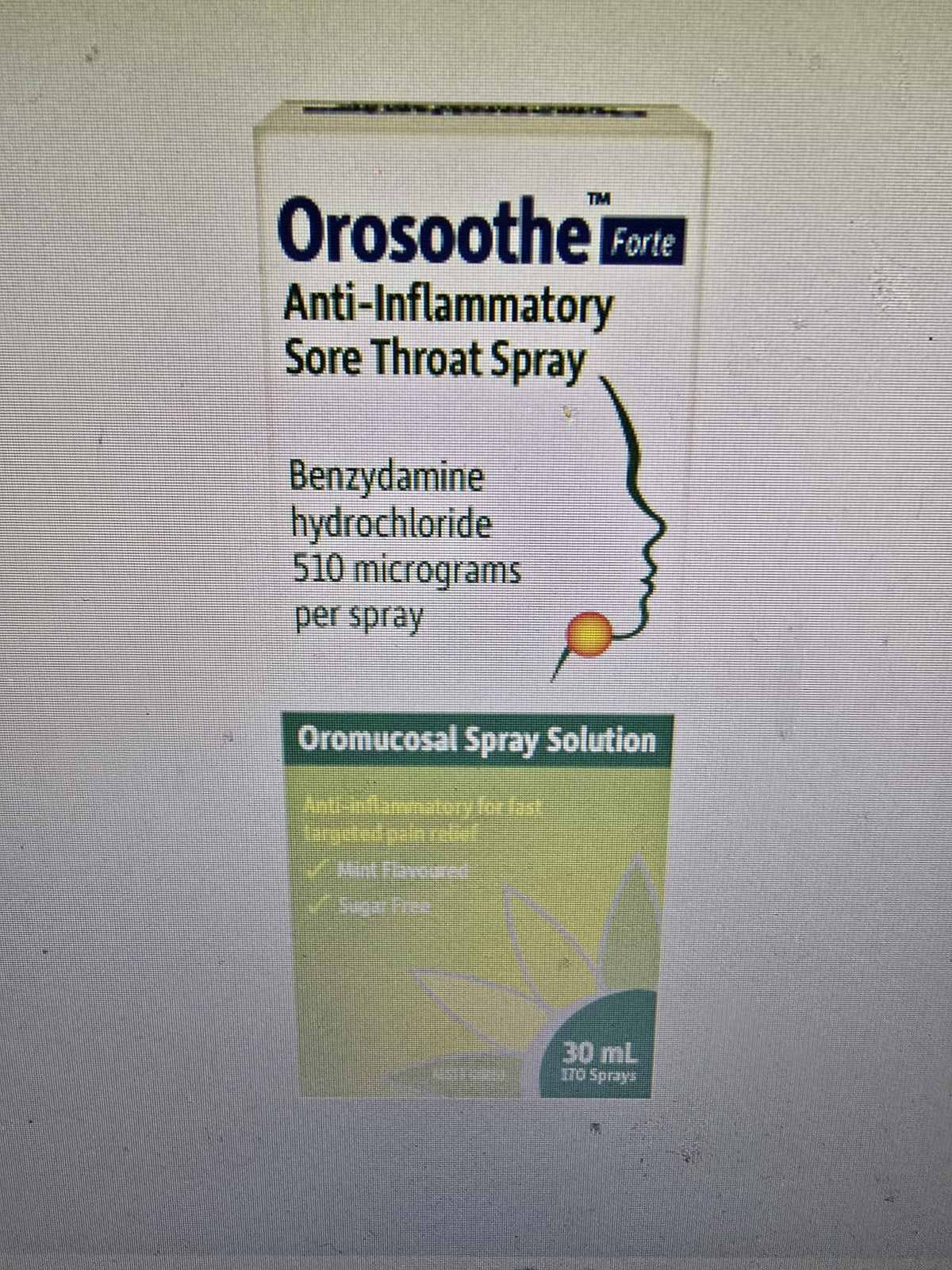 OroSoothe Forte Sore Throat Spray 30mL