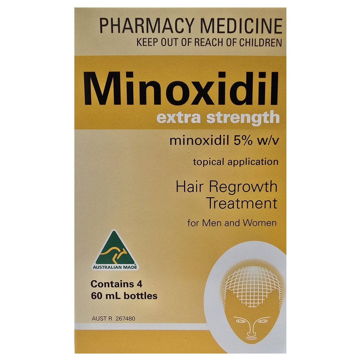 Minoxidil Extra Strength 5% - 4 Months Supply - 60mL (Limit ONE per Order)