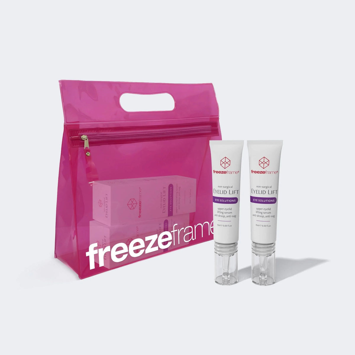 FreezeFrame Eyelid Lift XMAS DUO + Pink Jelly Bag