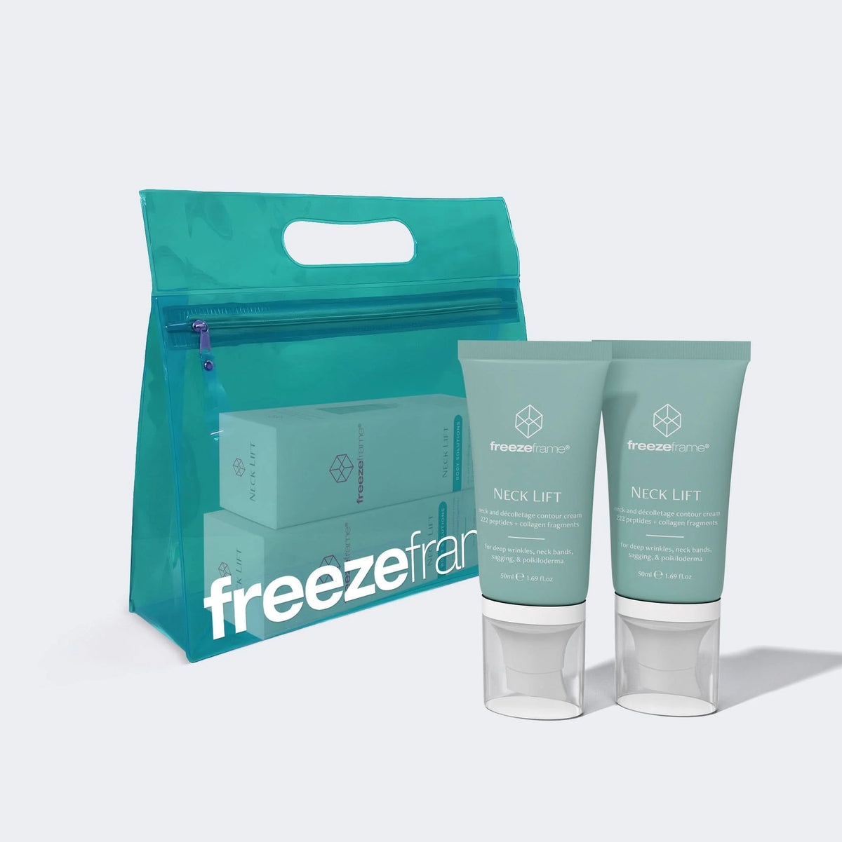 FreezeFrame Neck Lift XMAS DUO + Green Jelly Bag