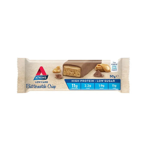 Atkins Low Carb Butterscotch Crisp Bar 50g