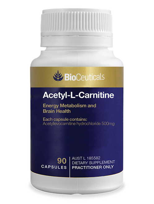 Bioceuticals Acetyl-L-Carnitine 90 Capsules (Expiry 05/2024)