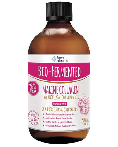 Henry Blooms Bio-Fermented Marine Collagen 500mL (Expiry 09/2026)